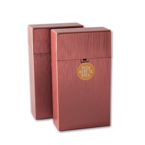 Zigarettenbox Kunststoff Clic Box metallic 100 mm