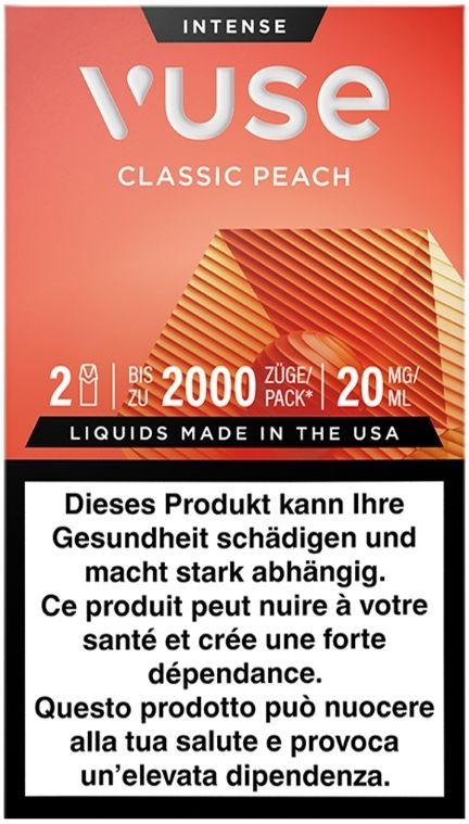 Vuse EPod, Classic Peach, 2er Kapsel, 20mg Vuse EPod, Classic Peach, 2er Kapsel, 20mg