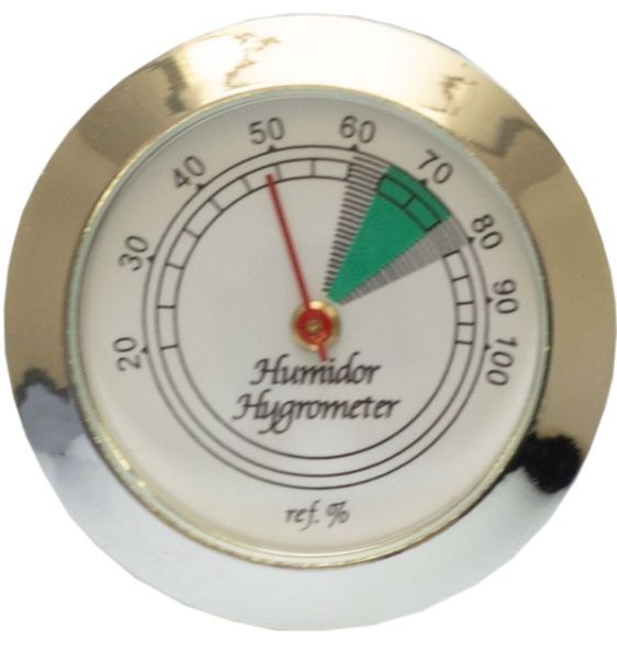 Hygrometer rund, silber