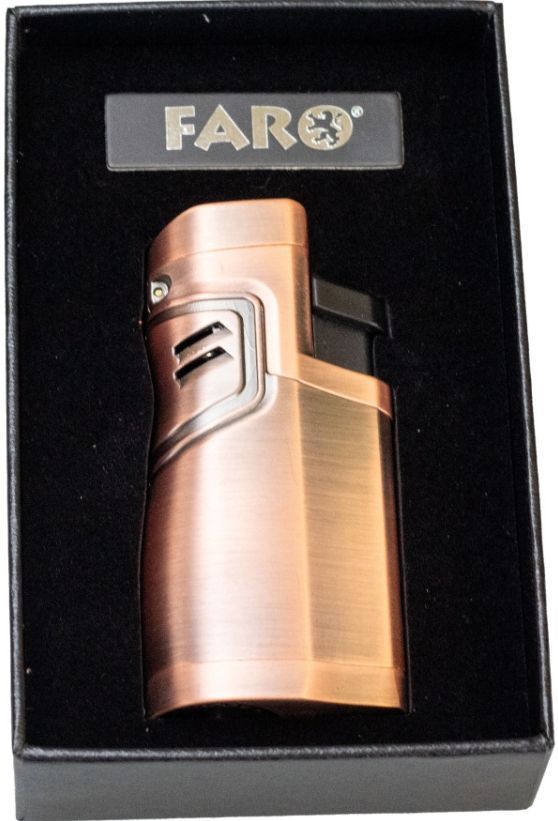 Faro Zigarrenfeuerzeug 4-Jet Torch kupfer Faro Zigarrenfeuerzeug 4-Jet Torch kupfer
