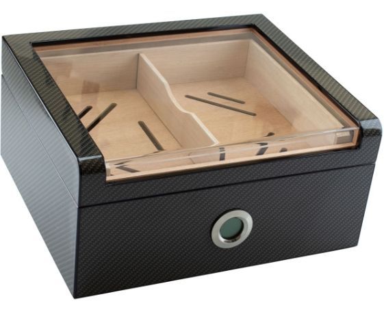 Humidor mit Sichtglass, Hochglanz, Zedernholz Einsätze Humidor mit Sichtglass, Hochglanz, Zedernholz Einsätze