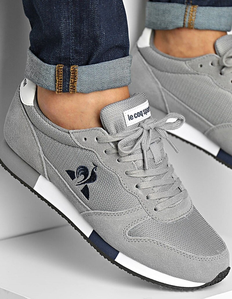 Le Coq Sportif ALPHA SPORT Zapatillas Titanium/dress Blue/gris | pamso.pl