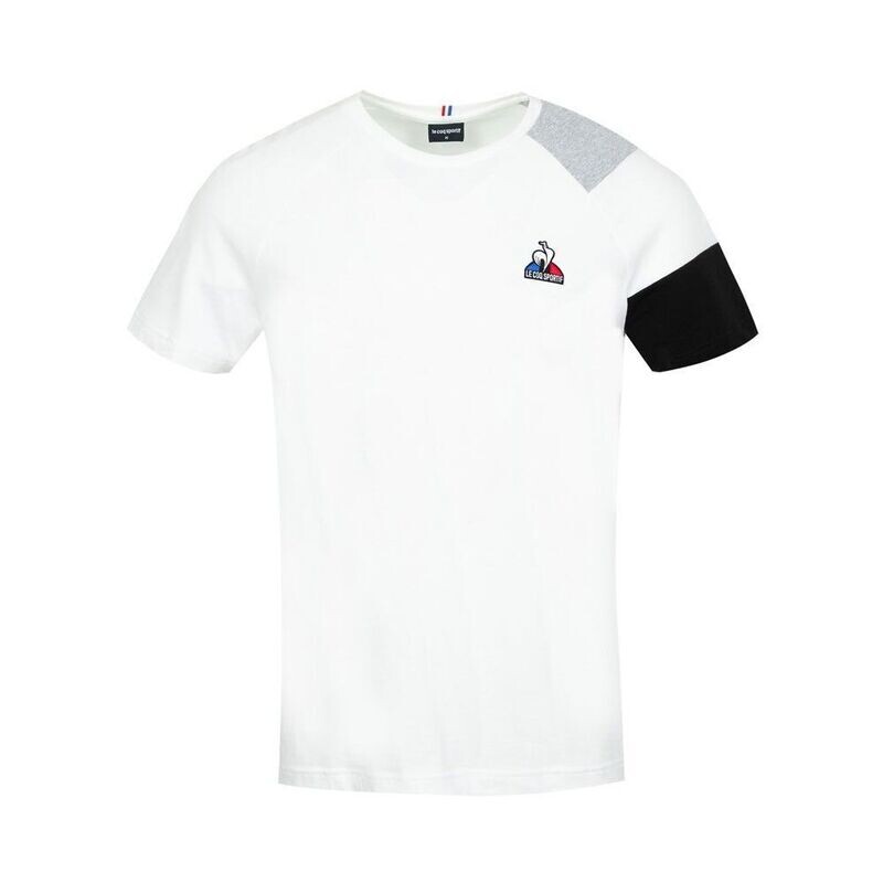 Le Coq Sportif camiseta blanca gris y negra Le Coq Sportif camiseta blanca gris y negra