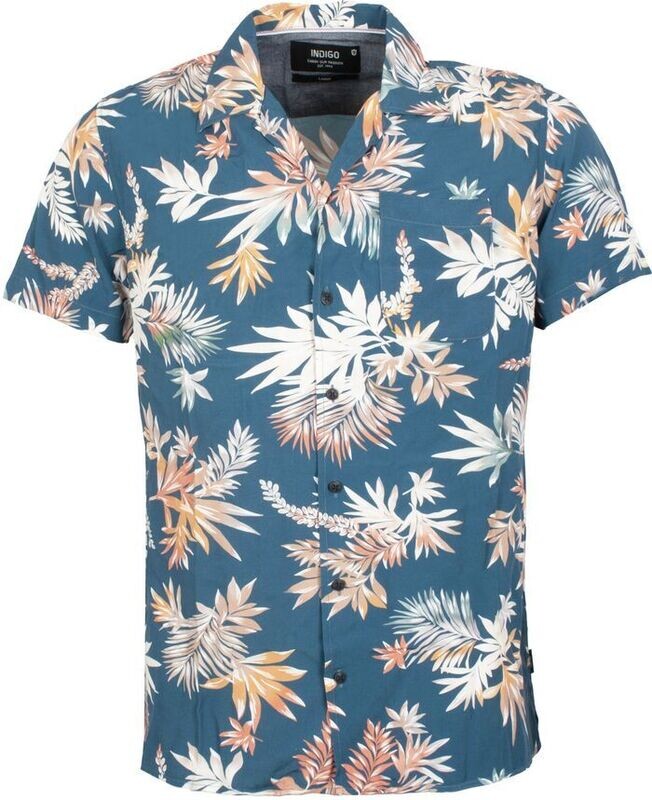 INDICODE CAMISA AZUL FLORAL