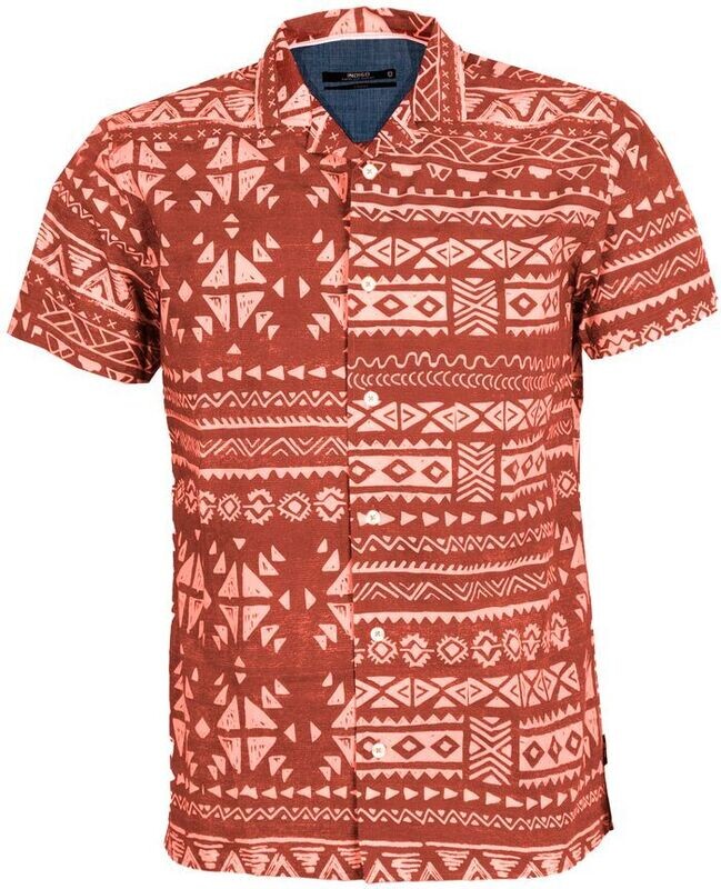 Indicode Camisa Estampado Rojo