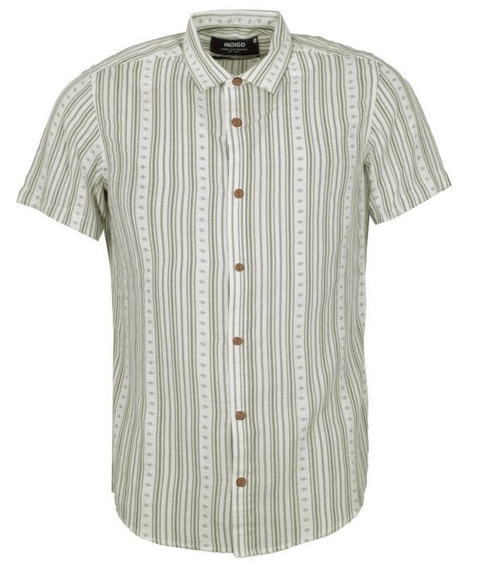 INDICODE Camisa Estampado Beige/Verde INDICODE Camisa Estampado Beige/Verde