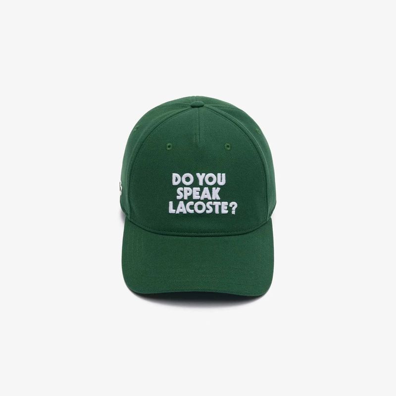 GORRA VERDE LETRAS BLANCAS