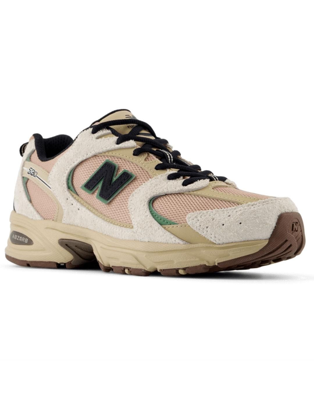 NB 530 GRIS/BEIGE/VERDE