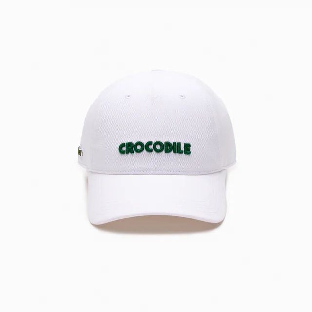 Gorra Lacoste Blanca crocodile