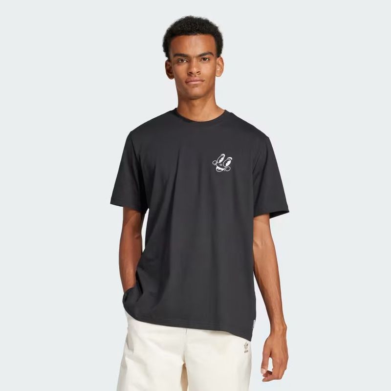ADIDAS CAMISETA Negra Corazon