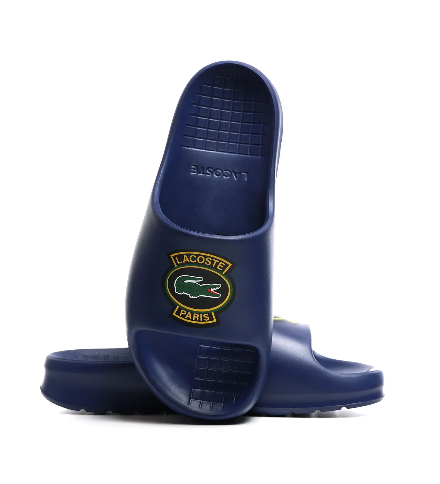 LACOSTE CHANCLA AZUL GOMA