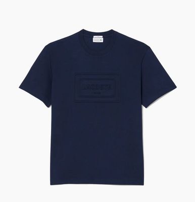 CAMISETA LACOSTE MARINO RELIEVE PARIS
