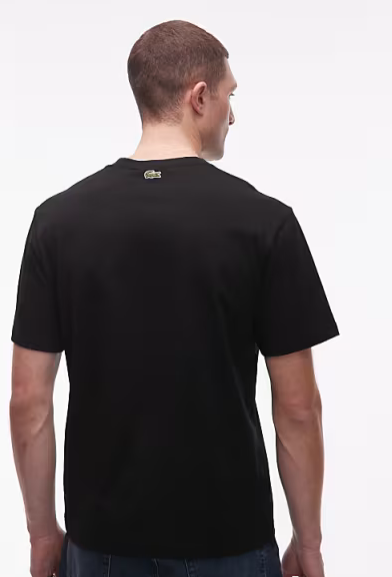LACOSTE CAMISETA NEGRA DIBUJO