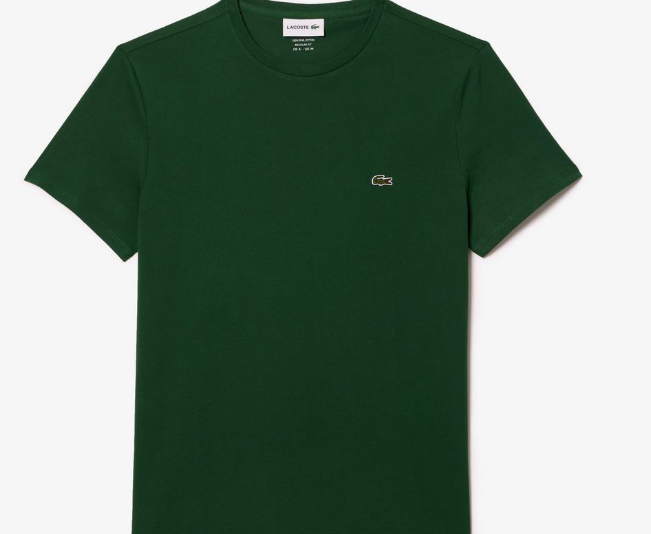 CAMISETA LACOSTE BASICA VERDE