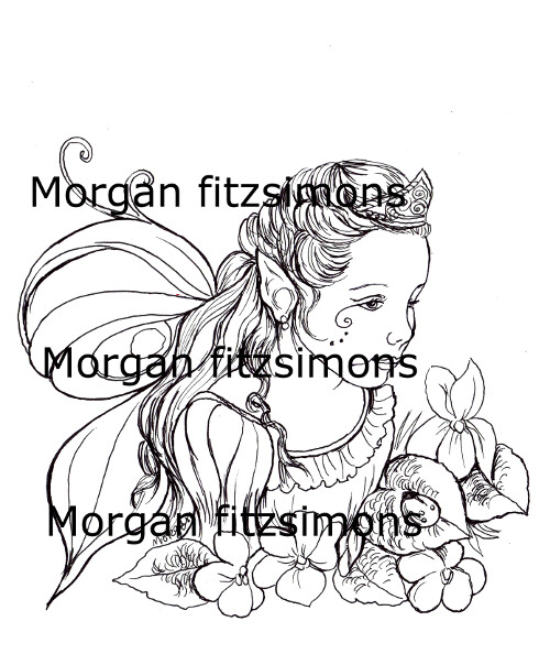 Fairy Children Digi Stamp 4