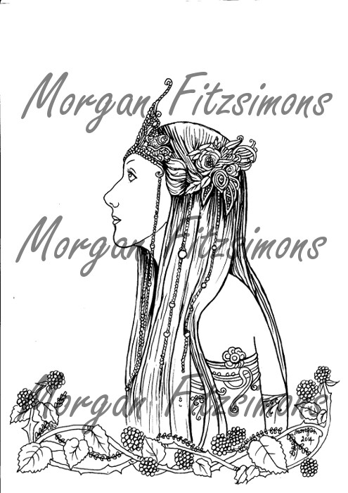 Fantasy Fae Digi Stamp 16