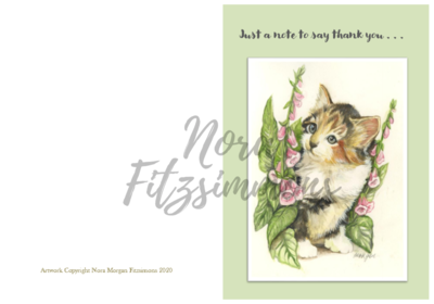 Just a note to say Thank You - Faith Card