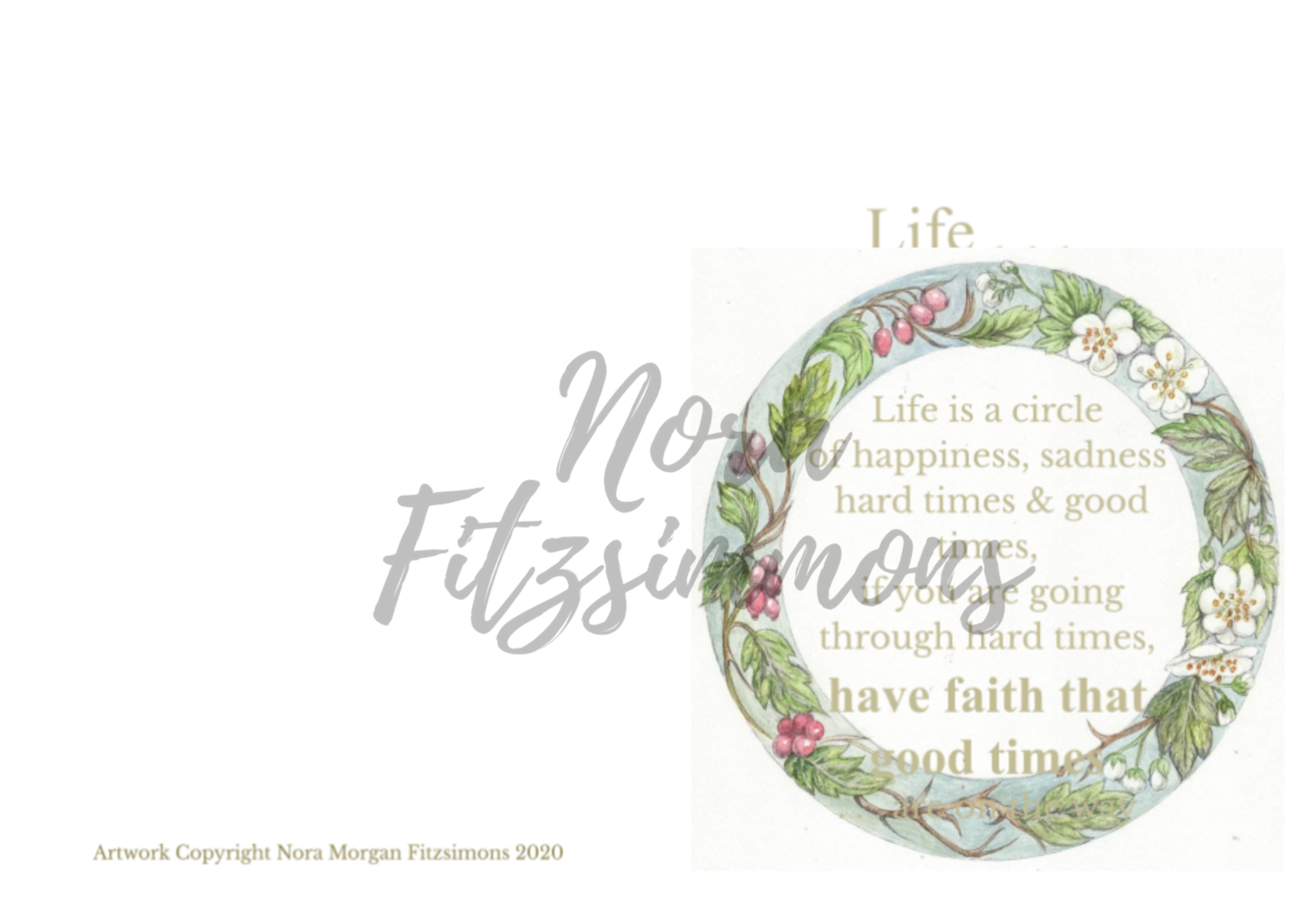 Life is a Circle - Faith Card