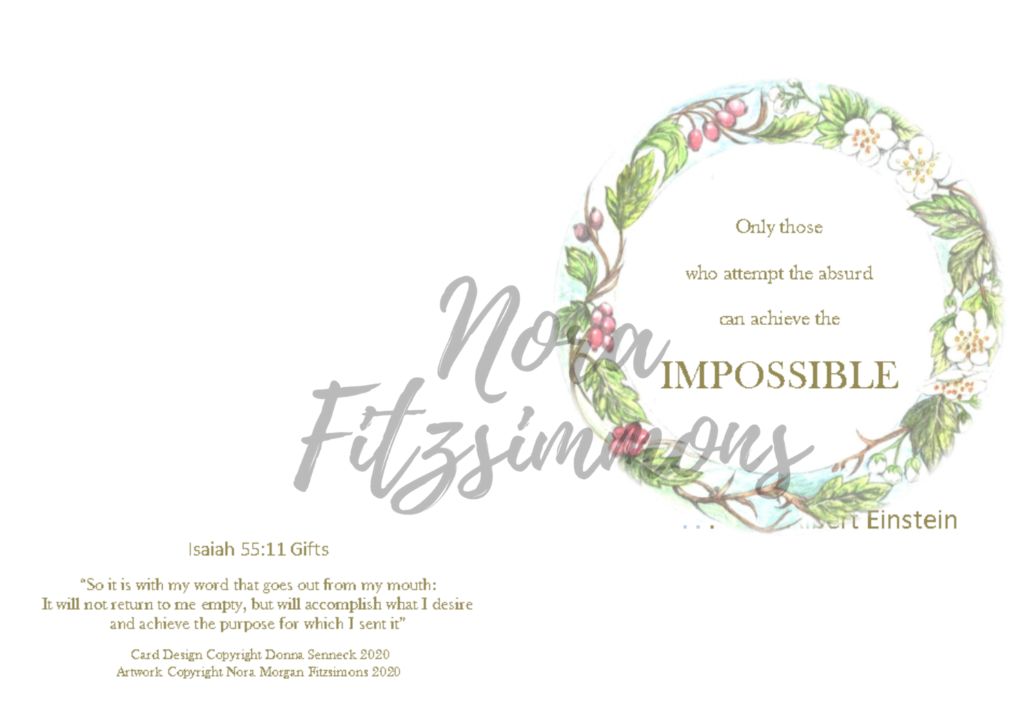 Achieve The Impossible - Faith Card