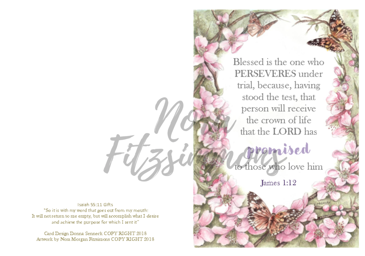 Blessed Is The One Who Perseveres - Faith Card