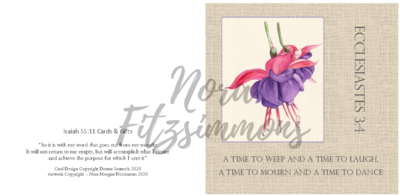 A Time to Weep, Laugh, Mourn and Dance - Faith Card