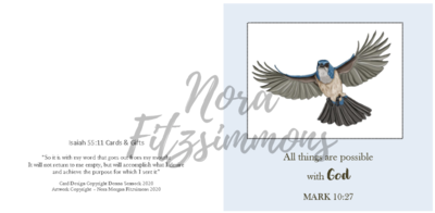 All Things Are Possible With God - Faith Card