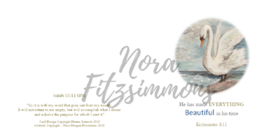 Beautiful In His Time Swan - Faith Card