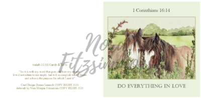 Do Everything In Love - Faith Card