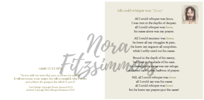 All I Could Whisper Was Jesus - Faith Card