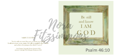Be Still And Know That I Am God - Faith Card