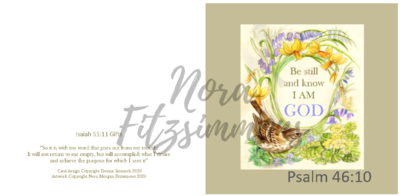 Be Still Wren 3 - Faith Card