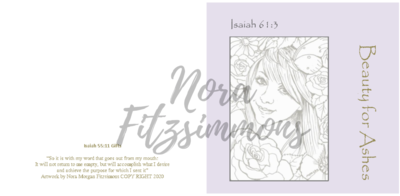 Beauty For Ashes Girl Flowers - Faith Card
