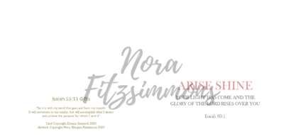 Arise Shine Blank - Faith Card