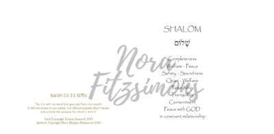 Shalom - Blank - Faith Card