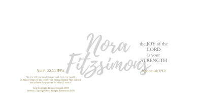 The Joy of The Lord Is Your Strength - Faith Card
