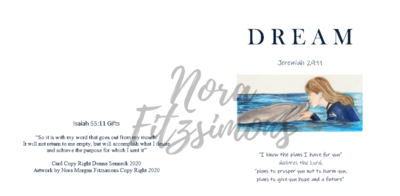 Dream Dolphin And Girl - Faith Card