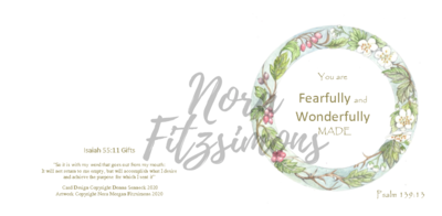 Fearfully and Wonderfully Made Circle Border - Faith Card