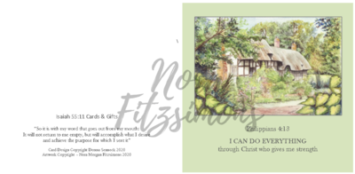 I Can Do Everything Cottage - Faith Card