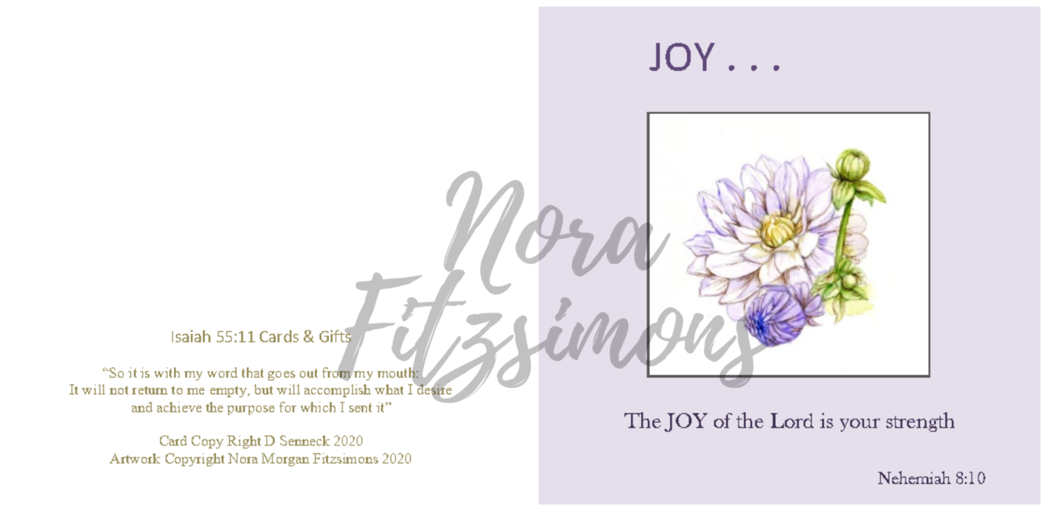 Joy Flower - Faith Card
