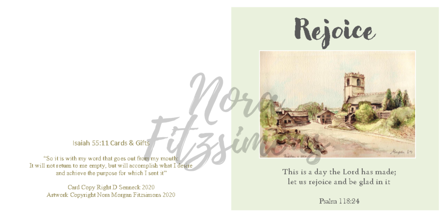 Rejoice Church Picture - Faith Card