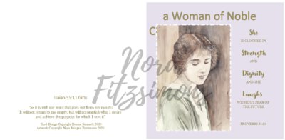 A Woman Of A Nobel Character - Faith Card