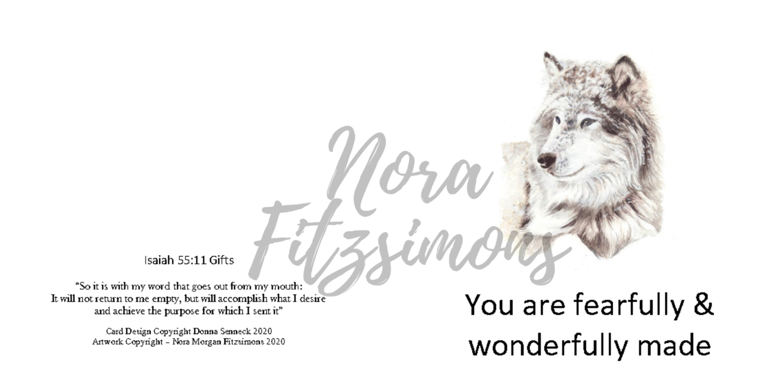 Fearfully And Wonderfully Made Wolf - Faith Card