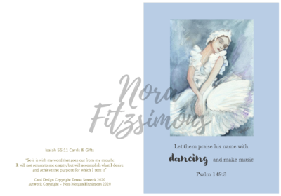 Let Them Praise His Name With Dancing - Faith Card