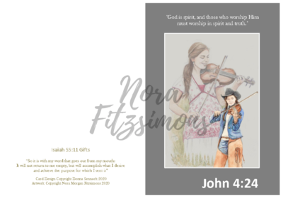 Worship In Spirit And Truth - Faith Card