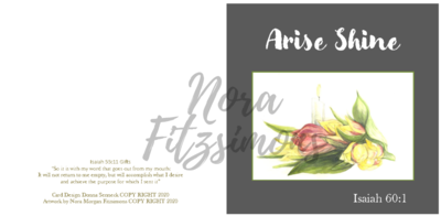 Arise Shine Tulips - Faith Card