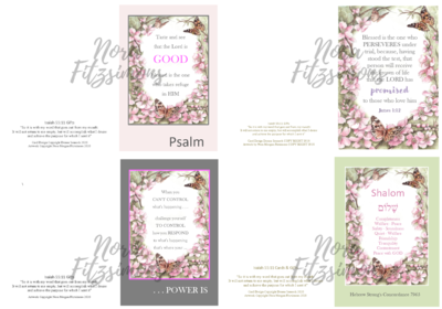 Quotes Faith Cards 3 - 4 pcs Bundle