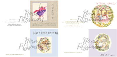 Just A Little Note Faith Cards - 4 pcs Bundle