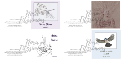 Arise Shine Faith Cards - 4 pcs Bundle