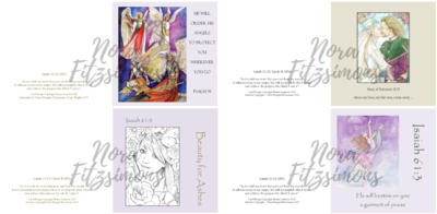Angels Faith Cards - 4 pcs Bundle