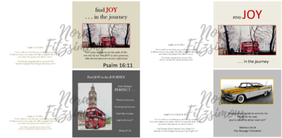 Enjoy The Journey Faith Cards - 4 pcs Bundle